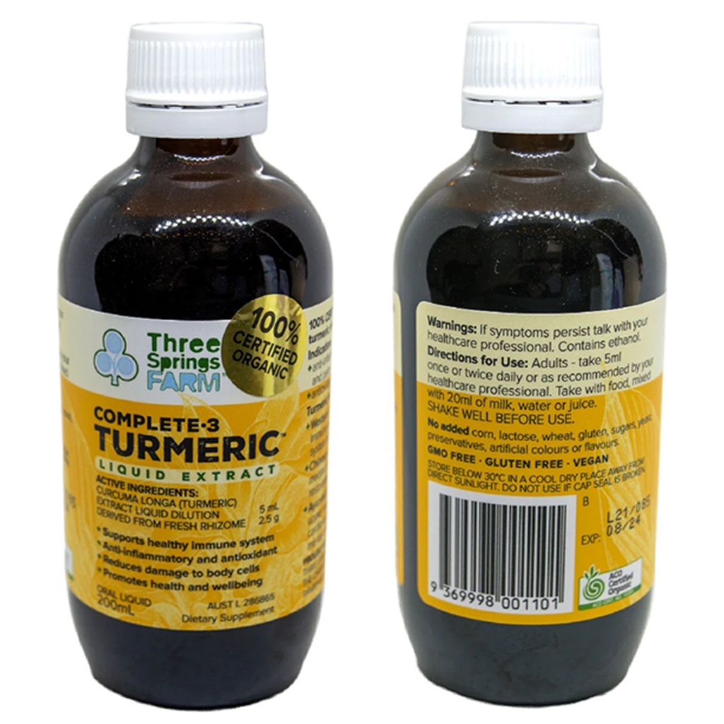 THREE SPRINGS FARM | Turmeric Liquid Extract 200g