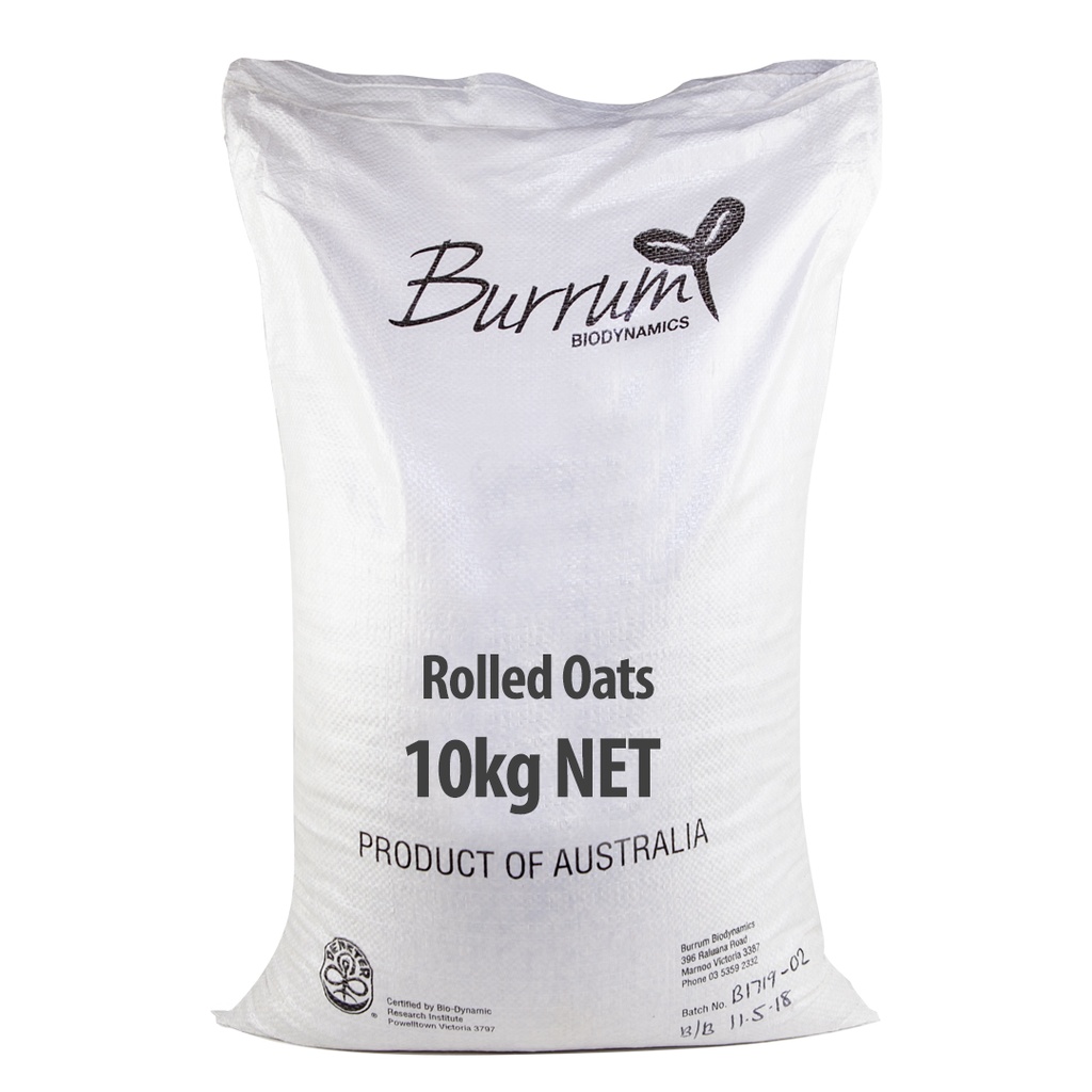 BURRUM BIODYNAMIC FARM | Rolled Stabilised Oats 10kg