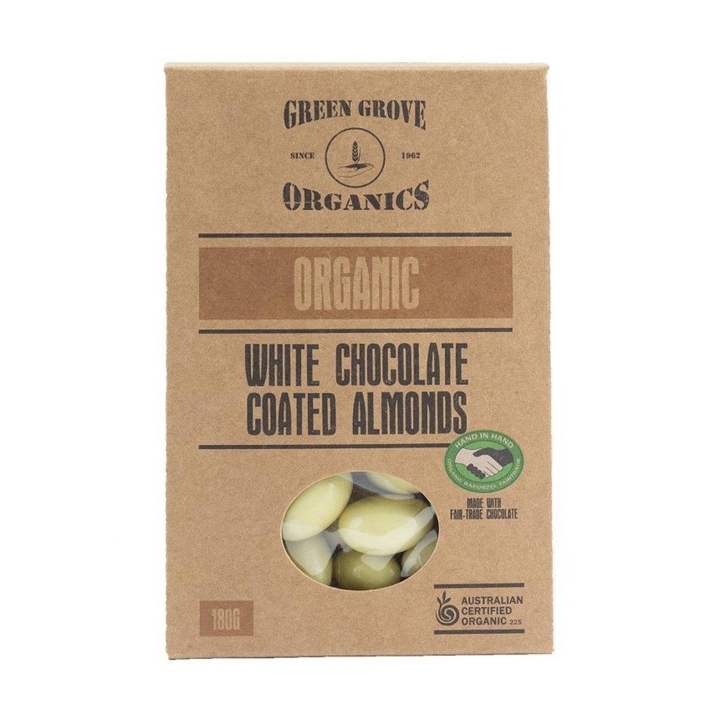 GREEN GROVE | Almonds – White Chocolate 180g