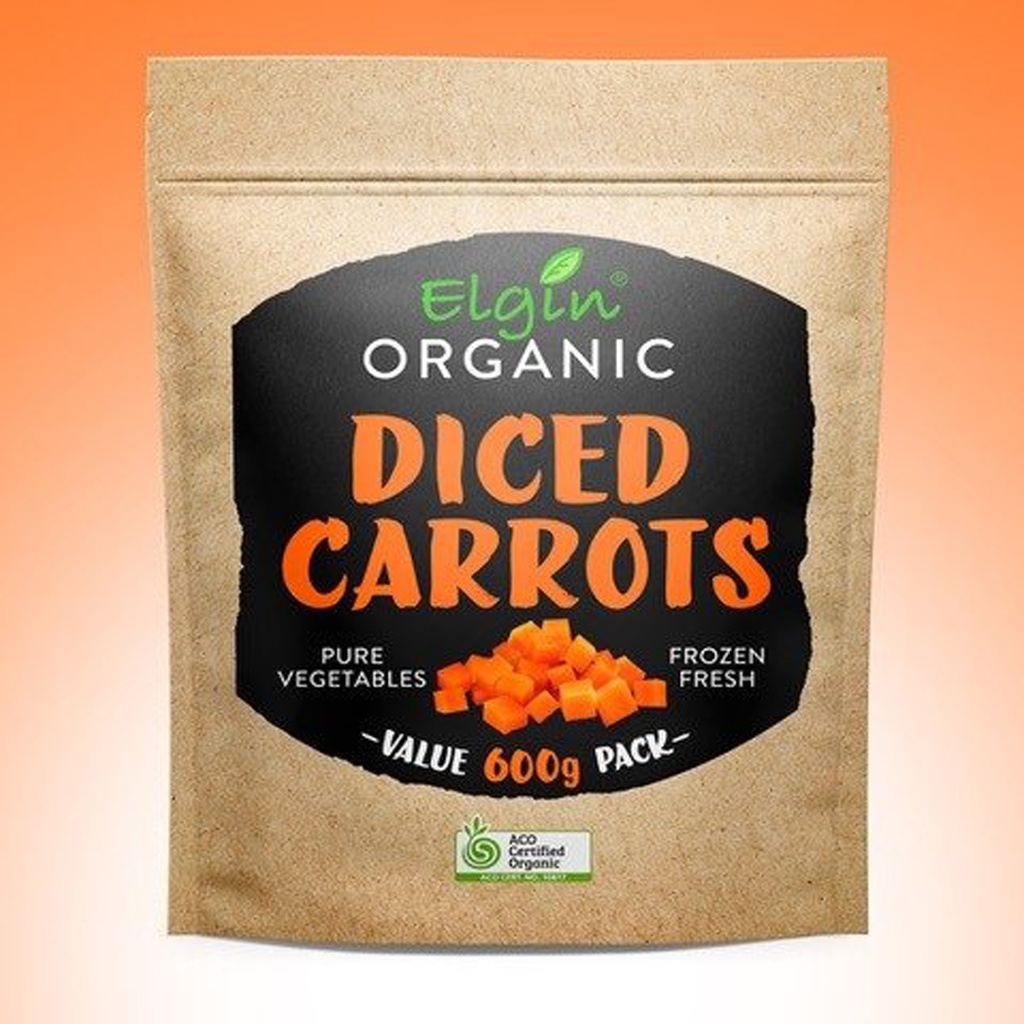 ELGIN ORGANIC | Frozen Diced Carrot