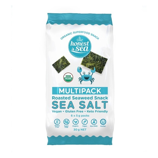 HONEST SEA | Seaweed - Sea Salt Multipack 6x5g