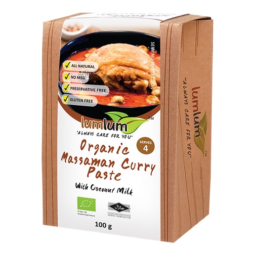 LUM LUM | Organic Massaman Curry Paste 100g