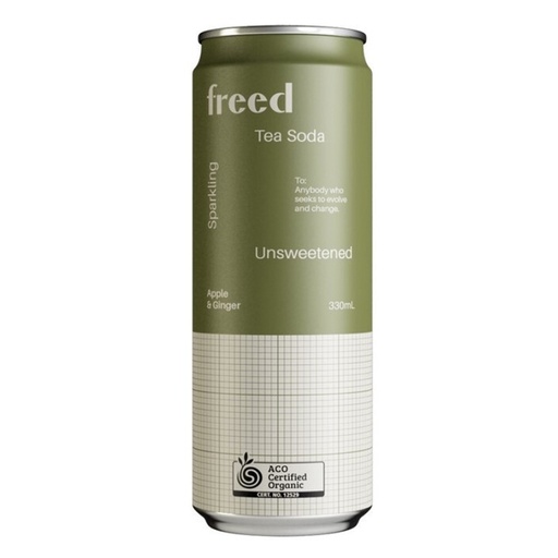 FREED BEVERAGES | 有機蘋果姜味氣泡茶飲，330ml