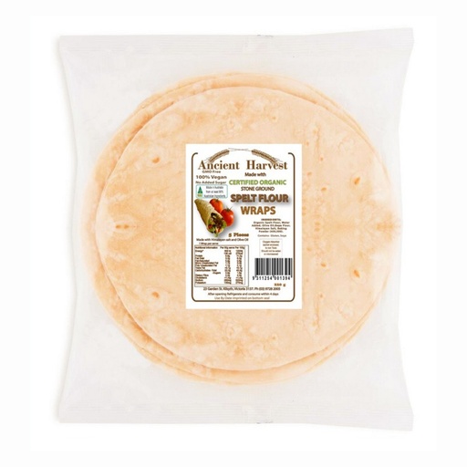 ANCIENT HARVEST | Organic Spelt Flour Wraps 220g