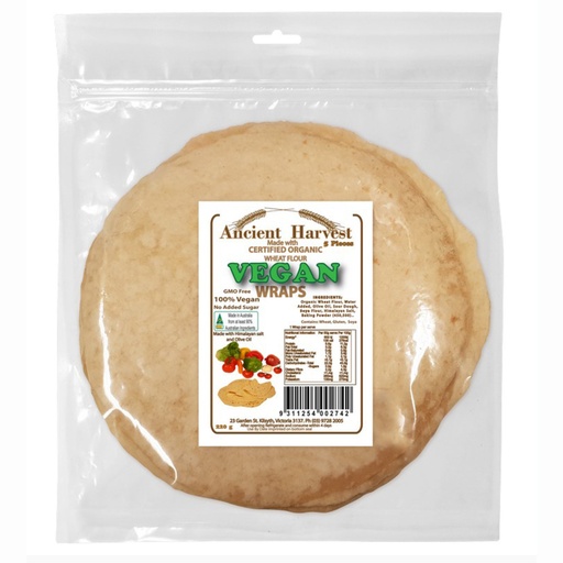 ANCIENT HARVEST | Vegan Wraps 220g 【Certified Organic】
