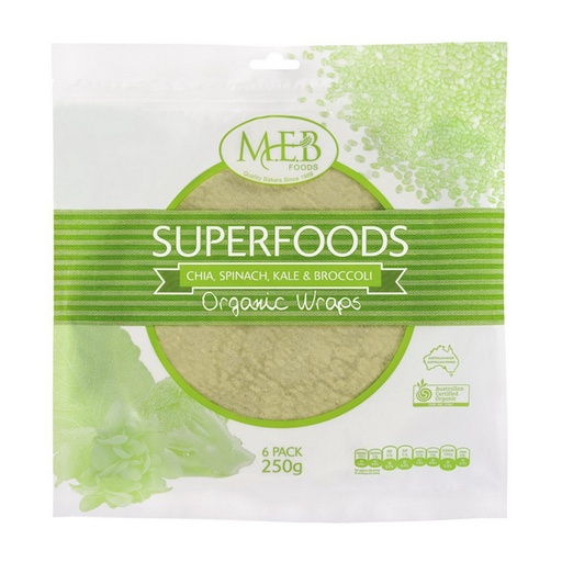 MEB FOODS | 有机超级食品包 - 奇亚籽、菠菜、羽衣甘蓝与西兰花 250 克