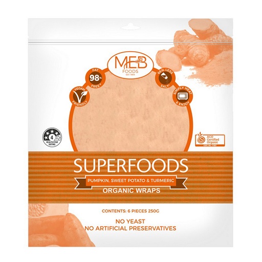 MEB FOODS | 有機超級食品包 - 南瓜、甜薯與薑黃 250 克