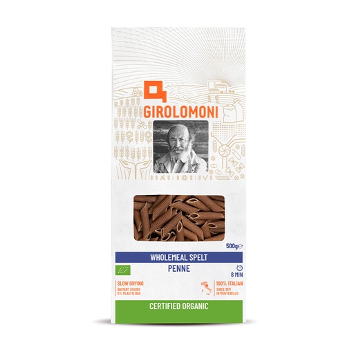 GIROLOMONI | Organic Wholemeal Spelt Fusilli 500g