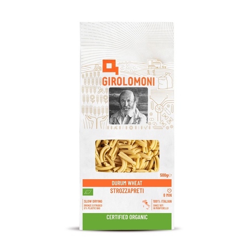 GIROLOMONI | Organic Durum Wheat Semolina Pasta Stozzapreti 500g