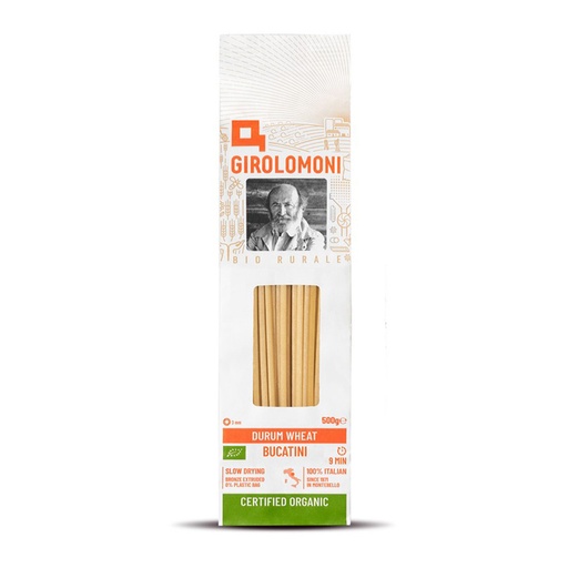 GIROLOMONI | Organic Durum Wheat Semolina Bucatini 500g