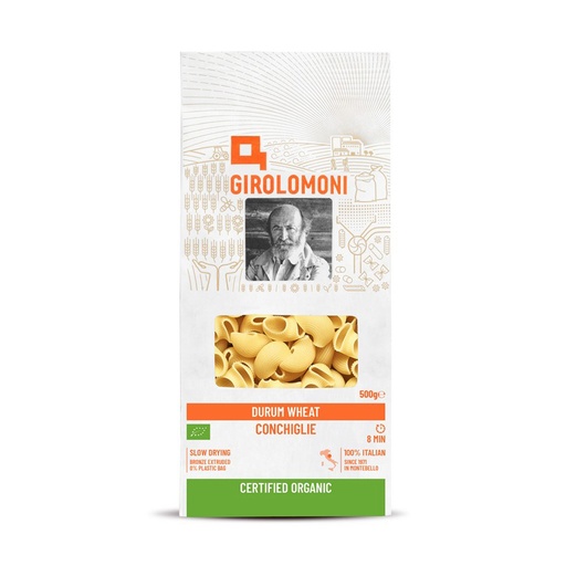 GIROLOMONI  | Organic Durum Wheat Semolina Pasta Conchiglie 500g