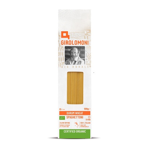 GIROLOMONI | Organic Durum Wheat Semolina Spaghettoni 500g