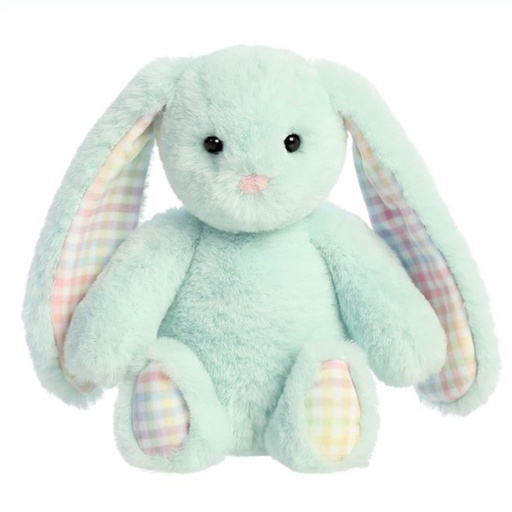 PLUSH TOYS | 彩虹格纹兔子 - Millie (薄荷绿)