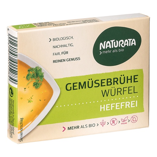 NATURATA | Organic Vegetable Stock Cube without Yeast 15x6x12g
