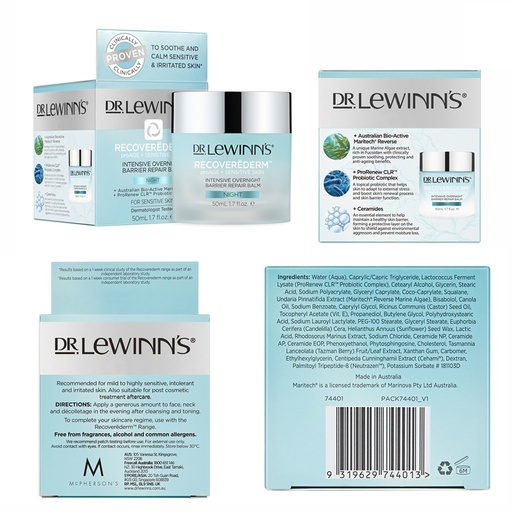 DR. LEWINN'S | Recoverederm 密集夜间修护屏障修复霜 50毫升