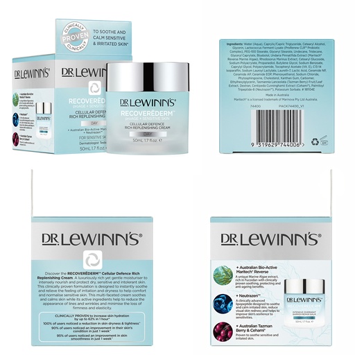 DR. LEWINN'S | Recoverederm 細胞防禦豐潤補水面霜 50毫升