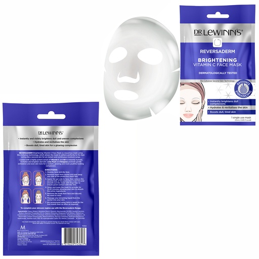 DR. LEWINN'S | Reversaderm Brightening Vitamin C Face Mask 1 Pack