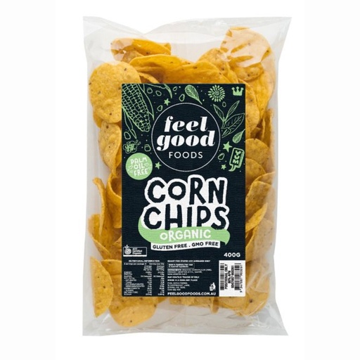 FEEL GOOD FOODS |  Organic Salted Gluten Free Corn Chips, 400g