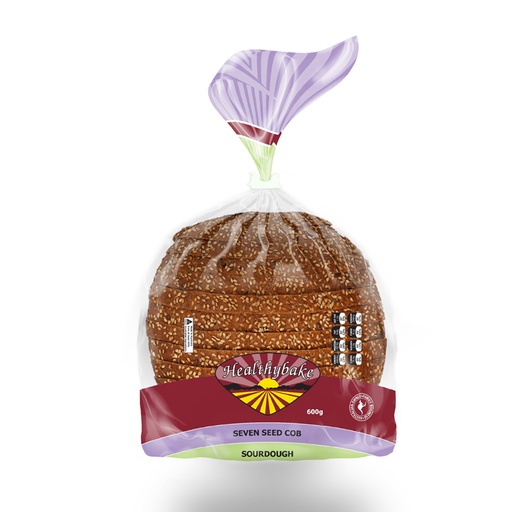 HEALTHYBAKE | Organic Seven Seed Cob Sourdough – 600g