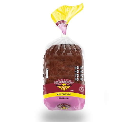 HEALTHYBAKE | Organic Spelt Fruit Loaf Sourdough – 600g