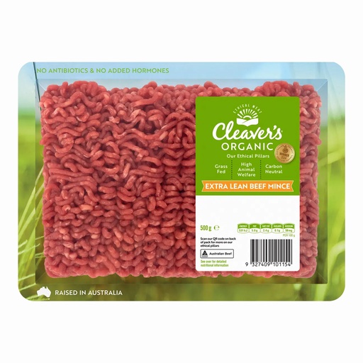 CLEAVER’S 有機肉品 | 有機特級瘦牛絞肉 500克