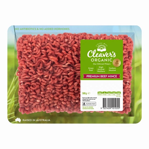 CLEAVER’S 有機肉品 | 有機優質牛絞肉 500克