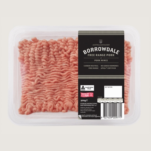 BORROWDALE FREE RANGE PORK | Certified Free-Range Pork Mince (approx 500g)