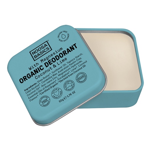NOOSA BASICS | Deodorant Tin - Coconut & Lime 50g