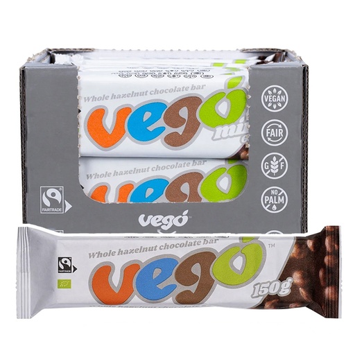 VEGO | 完整榛果有机巧克力条 150克