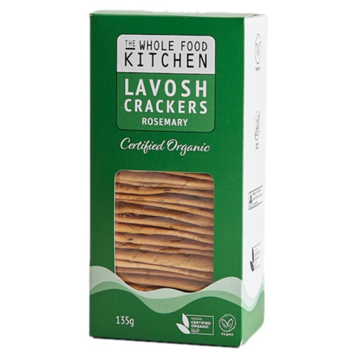 THE WHOLEFOOD KITCHEN | Certified Organic Lavosh Crackers Rosemary 135g