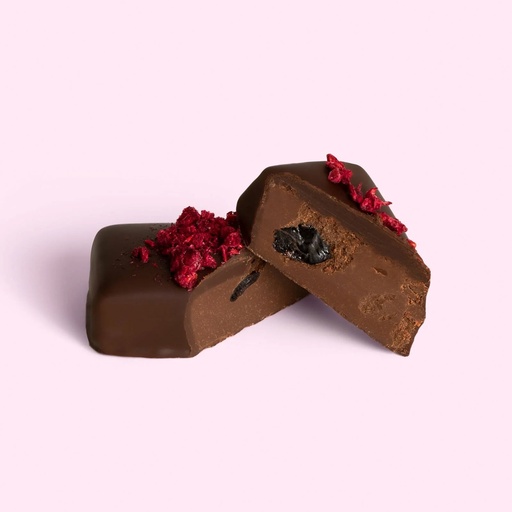 LOCO LOVE VEGAN CHOCOLATES | Unpackaged Black Cherry 10 Pieces