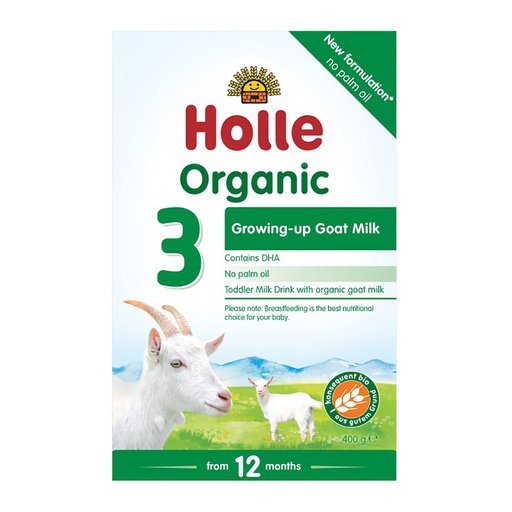 HOLLE | 有机山羊奶幼儿配方奶粉 3，400克