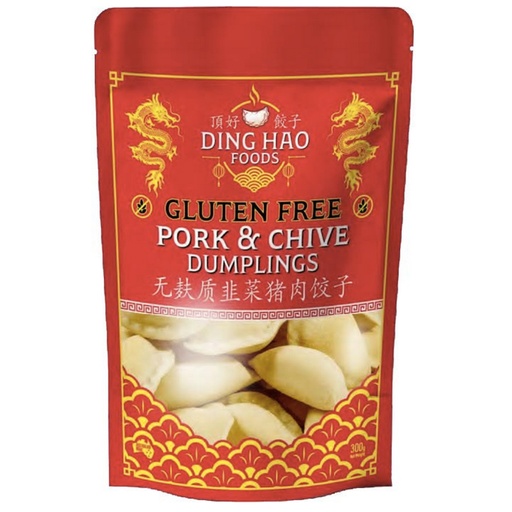 DING HAO DUMPLINGS 無麩質豬肉韭菜餃子 300g（冷凍）