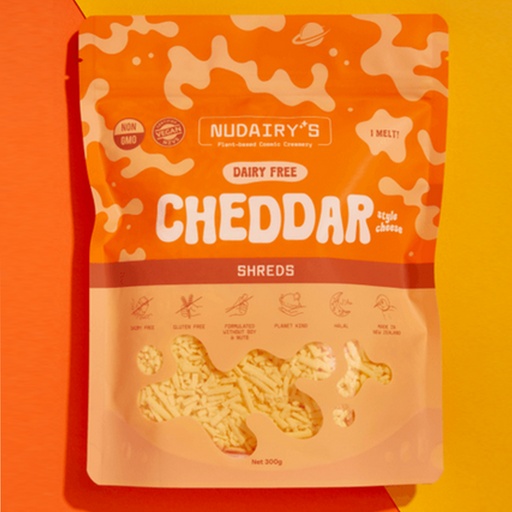 NUDAIRY｜植物性車打起司絲 300g