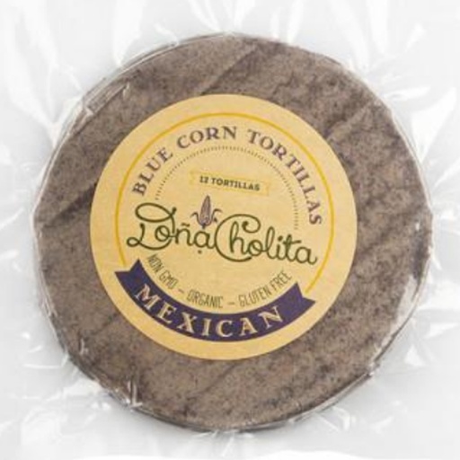 DONA CHOLITA | Organic Blue Corn Tortillas 12 pack