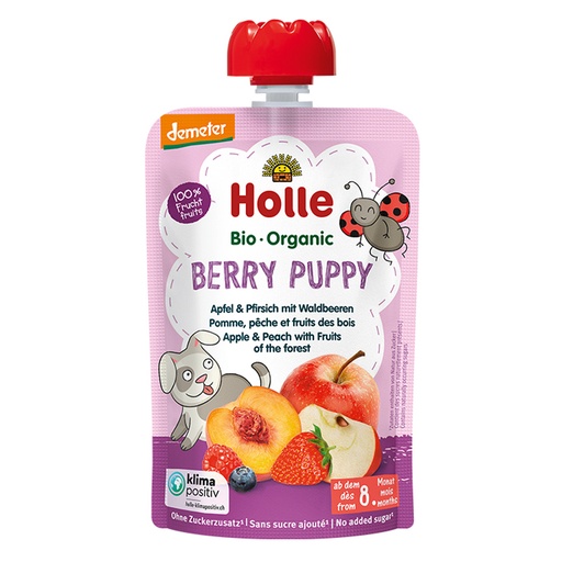 HOLLE | 有机苹果与桃子森林水果果泥 100克