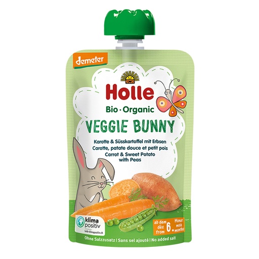 HOLLE | 有机胡萝卜与甘薯豌豆果泥 100克