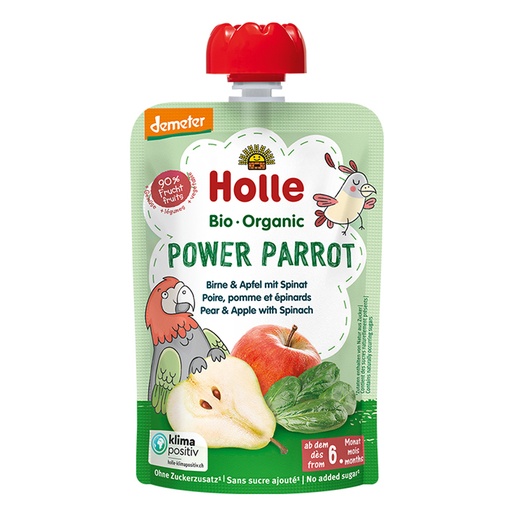 HOLLE | 有机梨与苹果菠菜果泥 100克
