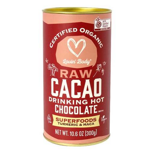 LOVIN' BODY | Raw Cacao Drinking Hot Chocolate with Turmeric & Maca 300g