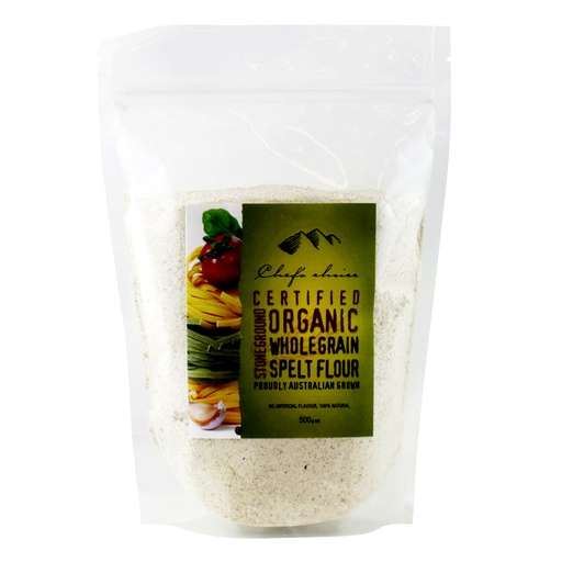 CHEF'S CHOICE | Organic Stone Ground Whole Grain Spelt Flour, 500g
