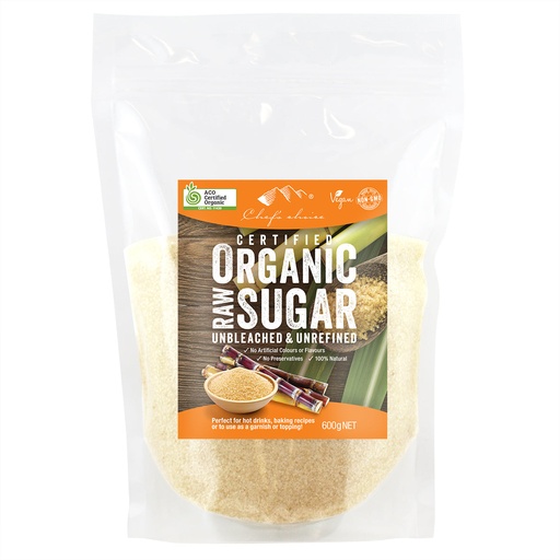 CHEF'S CHOICE | Organic Raw Sugar, 600g