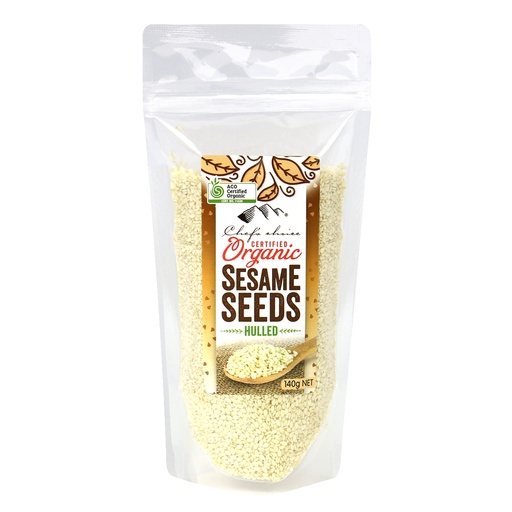 CHEF'S CHOICE | Organic Hulled Sesame Seeds, 140g