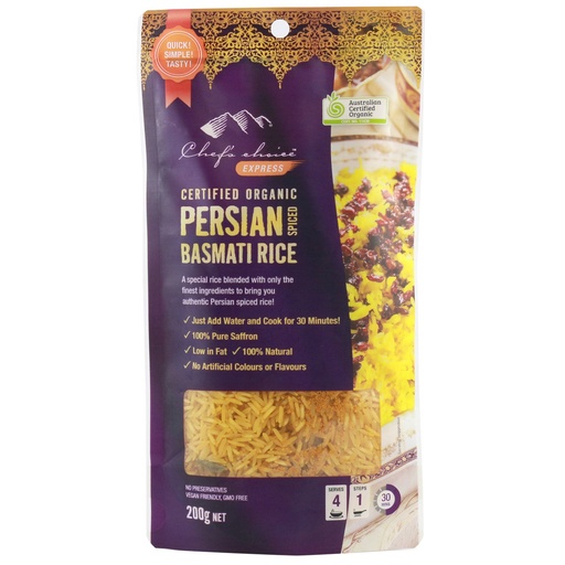 CHEF'S CHOICE | Organic Persian Spiced Basmati Rice Meal, 200g
