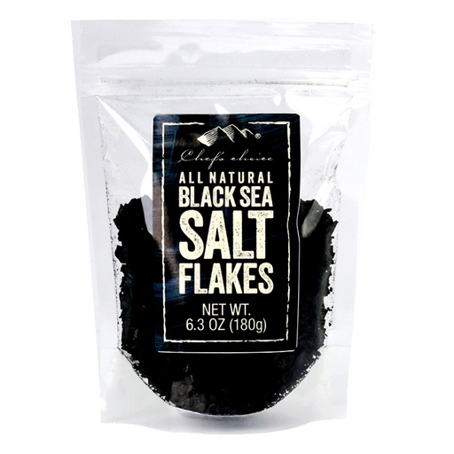 CHEF'S CHOICE | All Natural Black Sea salt Flakes, 180g
