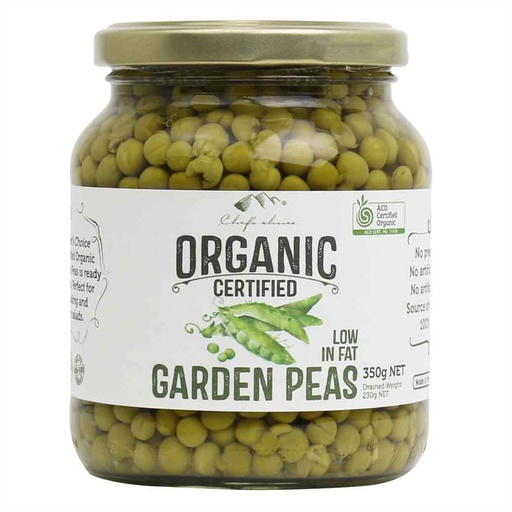 CHEF'S CHOICE | Organic Garden Peas, 350g