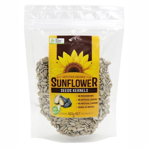 CHEF'S CHOICE | Organic Sunflower Seed Kernels - Gluten Free, 160g