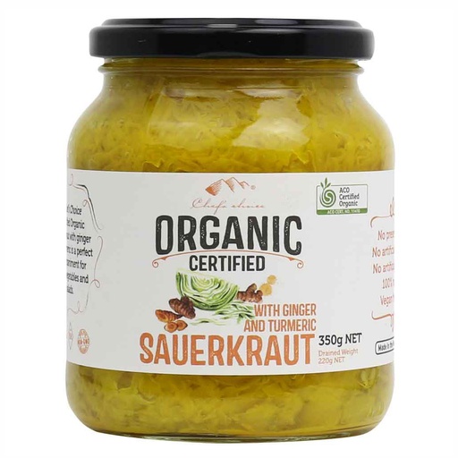 CHEF'S CHOICE | Organic Sauerkraut with Ginger & Turmeric, 350g