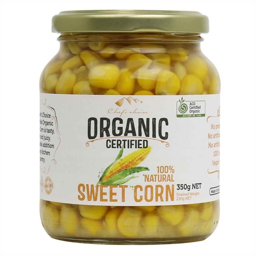 CHEF'S CHOICE | Organic Sweet Corn Kernels, 350g