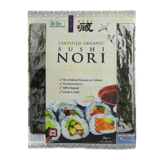 KURA ORGANIC | 壽司海苔 28g（10片）