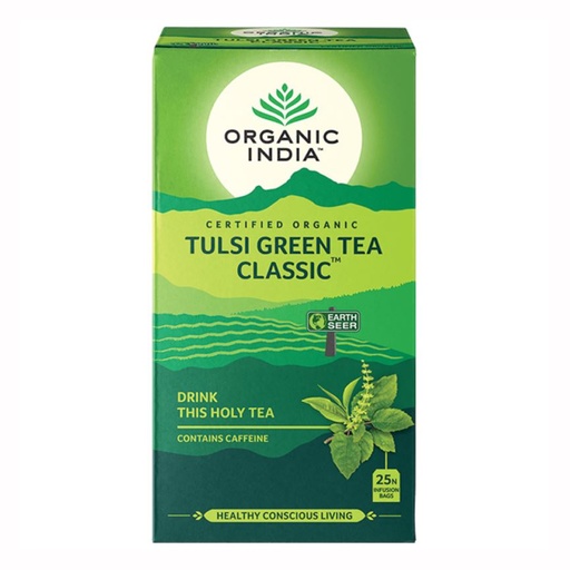 ORGANIC INDIA | 有機印度 | 薄荷綠茶經典，25包每盒